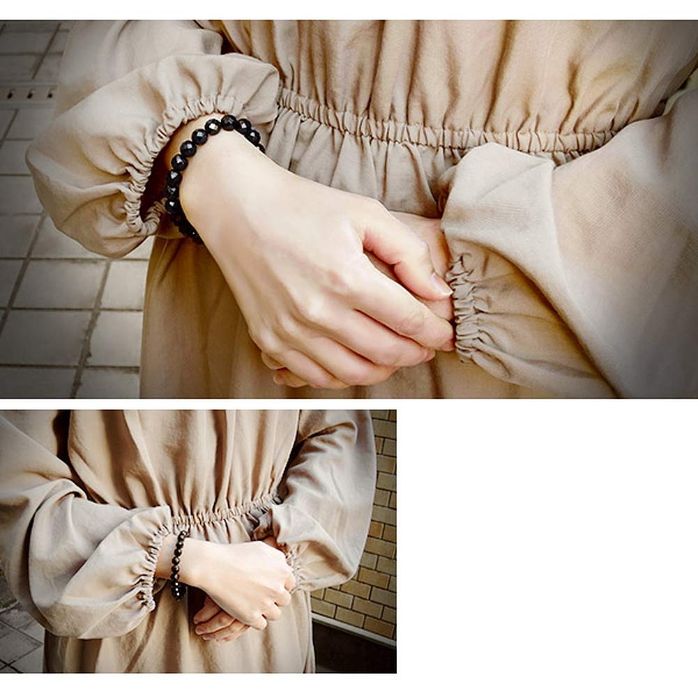 8 мм натуральный черный шпинель ограненный браслет длина приблизительно L август камень натуральный камень [Shinjuku Ginnokura] 17.5 см (Размер мужской M, женский)