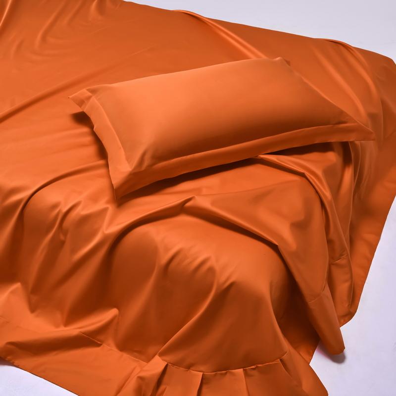 Мягкий комплект постельного белья из 100% египетского хлопка, плотность 1000 нитей, комплект постельного белья из 4/6 предметов, роскошная шелковистая простыня на резинке и плоская наволочка