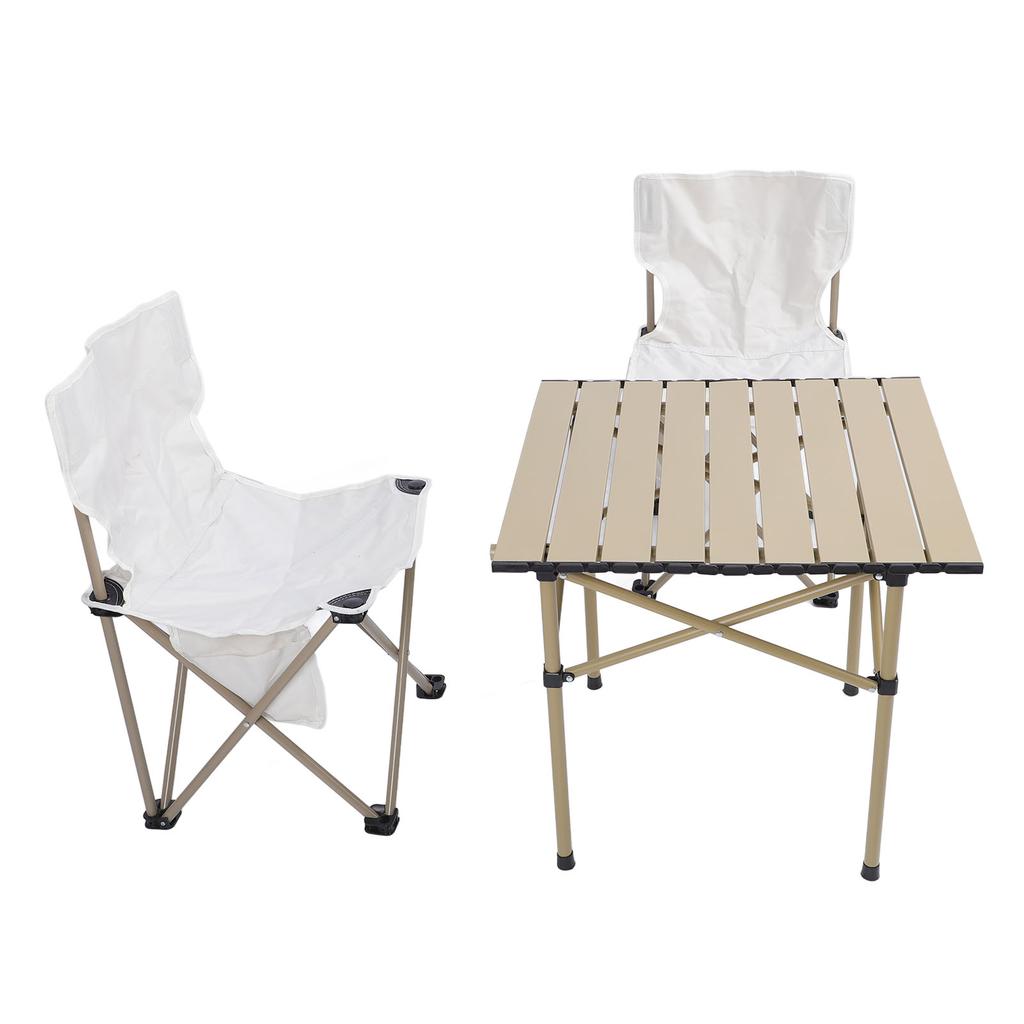 Набор стульев для кемпинга, переносной складной квадратный стол из алюминиевого сплава с высокой нагрузкой