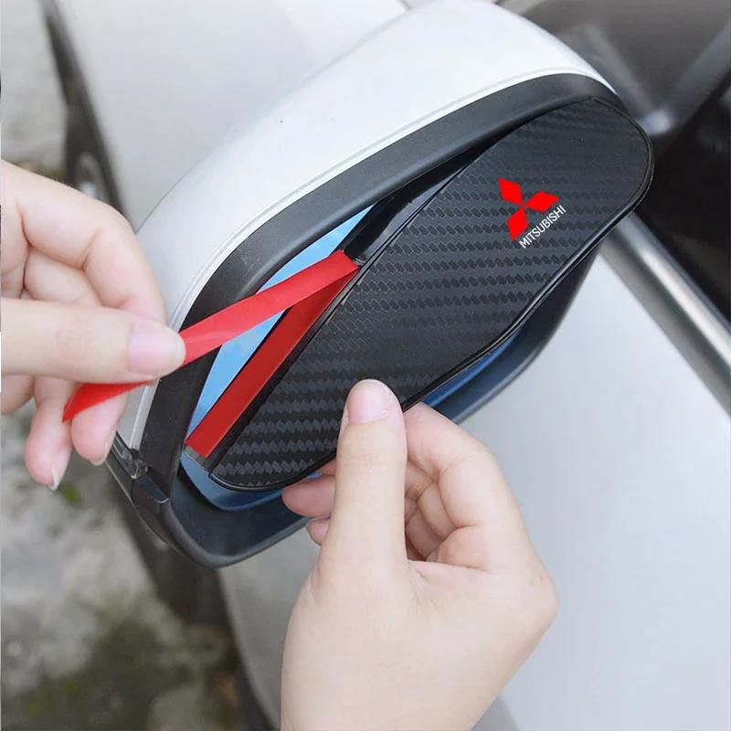 pdsh9 Waterproof Rearview Mirror Rain Cover Car Mirror Cap For Mitsubishi outlander Triton L200 ASX Mirage Pajero Eclipse Colt Lancer