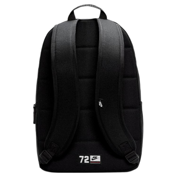 Nike Унисекс рюкзак Heritage из полиэстера, черный с красным, BA6175-010