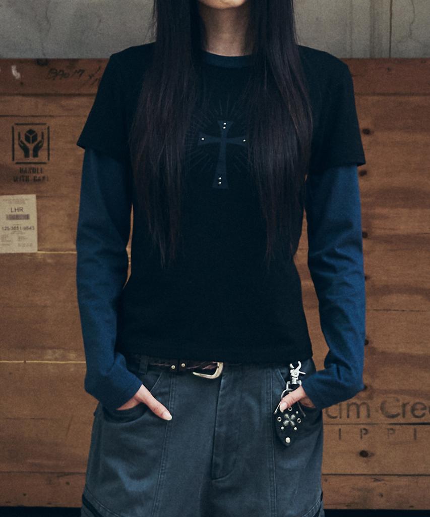 AAKAM Wings Layered Long Sleeve (Black)