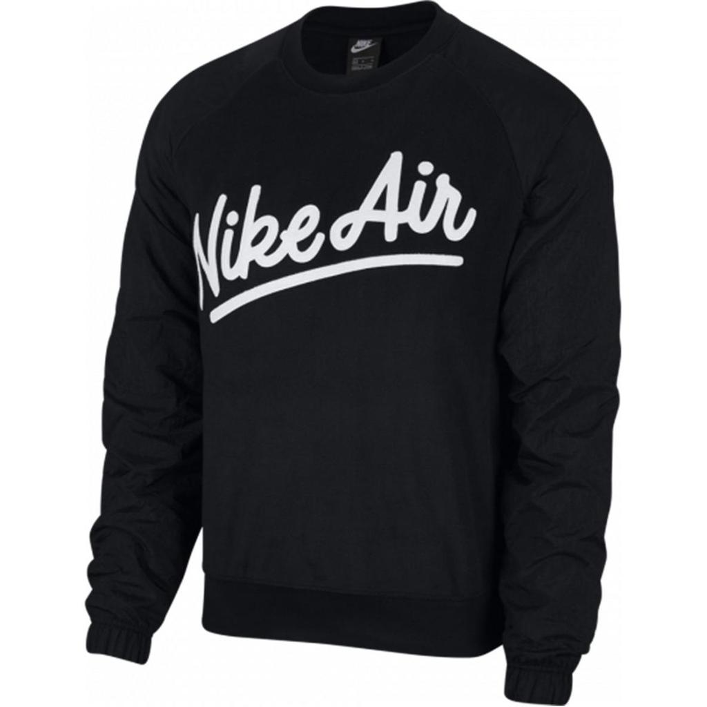 Nike Pullover Crew Neck Letter Print Long Sleeve Sweatshirt Men Sweatshirt Black BV5187-010
