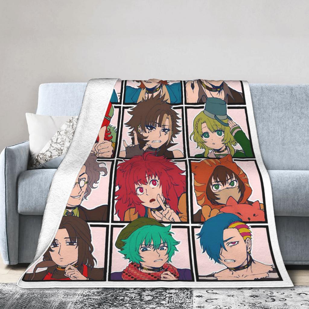 YTTD Аниме Шин Соу Идк Сара Одеяла Твоя очередь умирать Игра Пушистое Смешное Дышащее Плед для Дома Зима