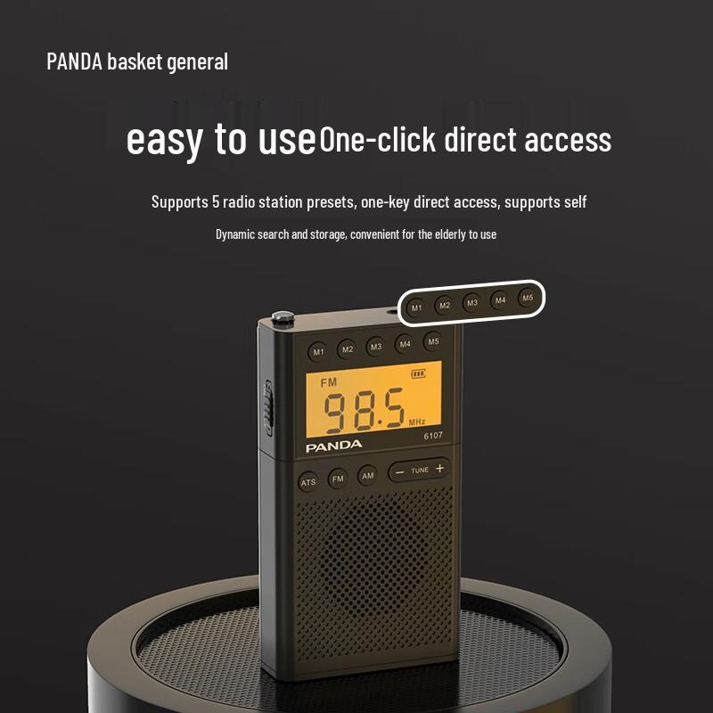 Panda 6107 Мини Портативное Многодиапазонное Цифровое Радио