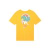 Nike Women'ss Logo Print Cartoon Crewneck Retro T-Shirt Yellow DV3204-739