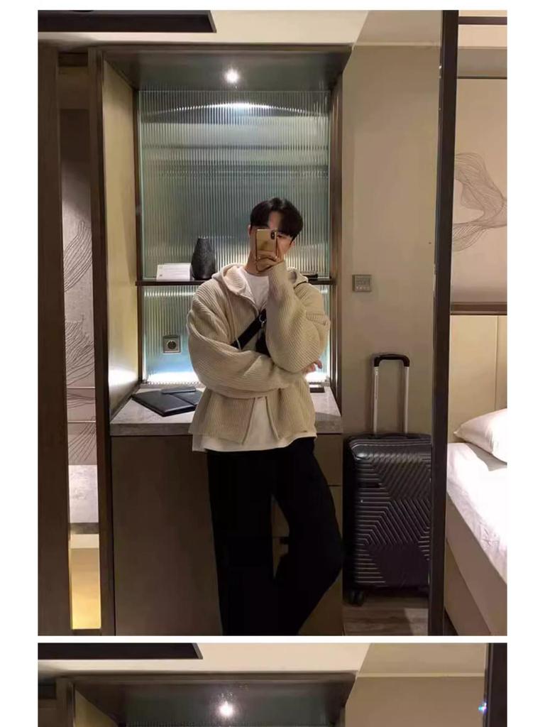 Мужской ретро вязаный кардиган - Осенний тренд, универсальный и утепленный свитер