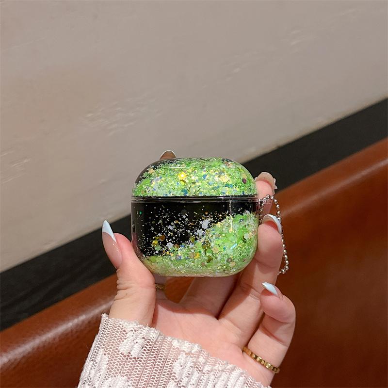 Динамичный Светящийся Чехол-песочница для Наушников AirPods Pro 3 и Airpods 1 2 3 4 Pro Блестящий Искрящийся Роскошный Чехол-Оболочка