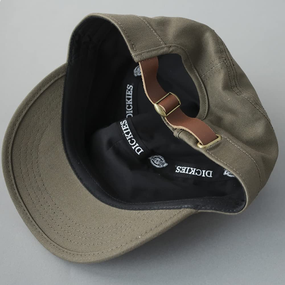 Dickies Basic Work Cap, Unisex, Men's and Women's (JP, Alphabet, One Size, Khaki (Short Brim))