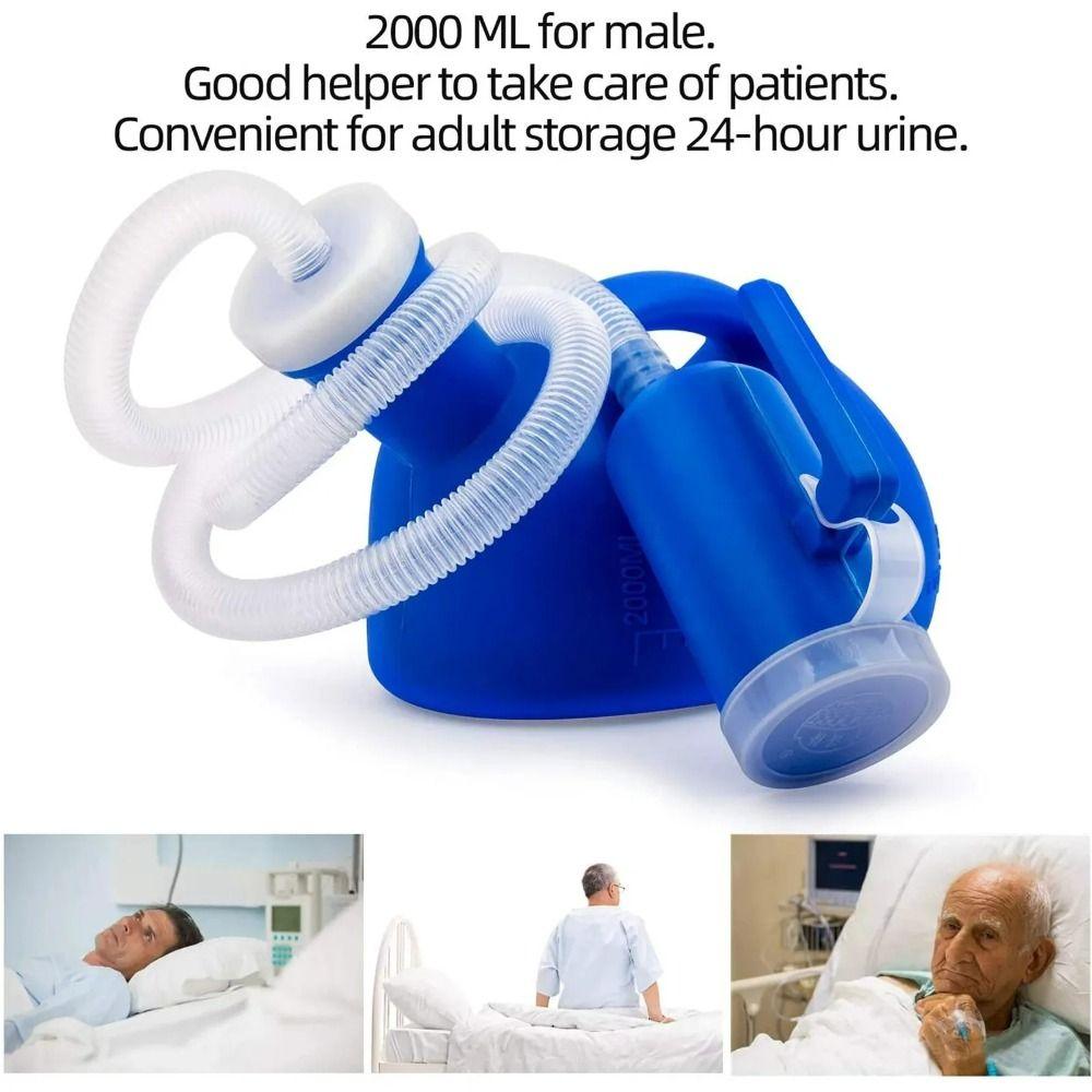 1 Set Spill Proof Spill Proof Men Urinal 2000ml 2000ml Portable Urinal Home