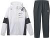 Move Sport Солнцезащитный эластичный тонкий трикотажный комплект из верхней и нижней части SUNSCREEN TAIKYU Alphabet WHBKxBK00 Белый x [Move Sports] Толстовка с капюшоном/брюки