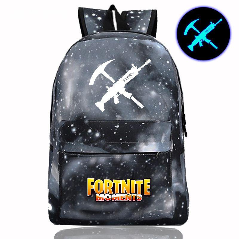 Битва за сумку Fortnite Royale Рюкзак Ночь Крепости Школьный Светящийся в темноте В