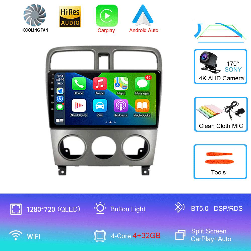 Для Subaru Forester SG 2004 - 2008 Автомобильное радио Android 14 Carplay Навигация GPS Мультимедийный проигрыватель 5GWiFi+4G стерео 2 DIN BT Авто
