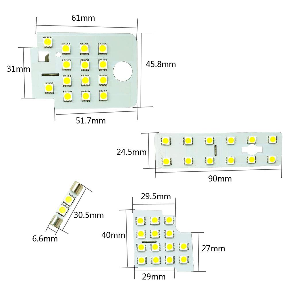 Комплект светодиодных ламп для салона для Subaru Levorg серии VM Включает замену Включает светодиодные лампы для салона и Разработан специально для Subaru 7 штук