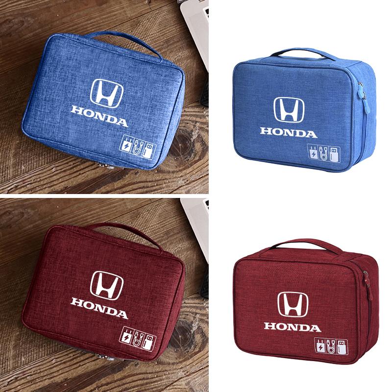 CKBSX1 Car Accessories Digital Storage Bag Data Cable EVA Tools Case For Honda Civic Accord CRV Fit Jazz Transalp CBR cb500x Odyssey
