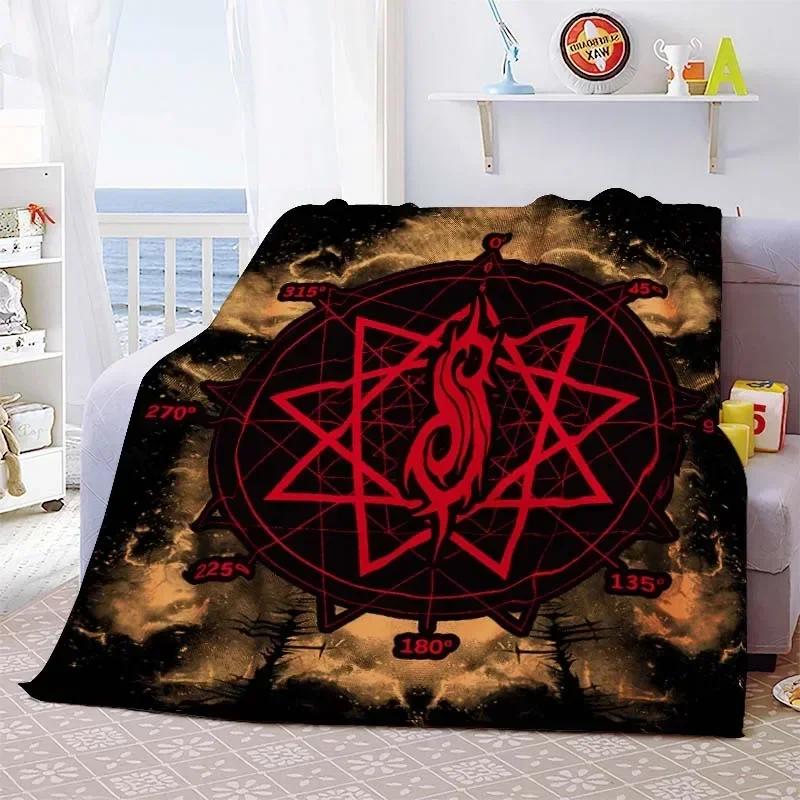 Satan Evil Devil Hell Pattern Flannel Throw Blanket Soft Comfortable Weightlight Bedroom Home Sofa Couch Bed Decor Adults Gifts