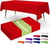 1 PC Birthday Party Disposable Tablecloths Rectangular Tablecloths Waterproof Oilproof Plain Plastic Tablecloths
