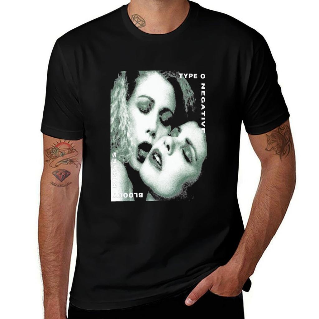 Retro Type O Negative Halloween TShirt Trendy Print Short Sleeve TShirt