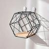 Wall Shelf Large-Capacity Storage Rack with Hexagonal Shape Art Display Stand Wall Mounted Shelf for Living