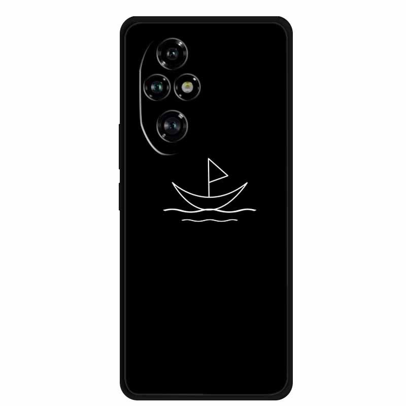 Черный мягкий ТПУ чехол для Honor 200 Pro 5G Домашняя версия
