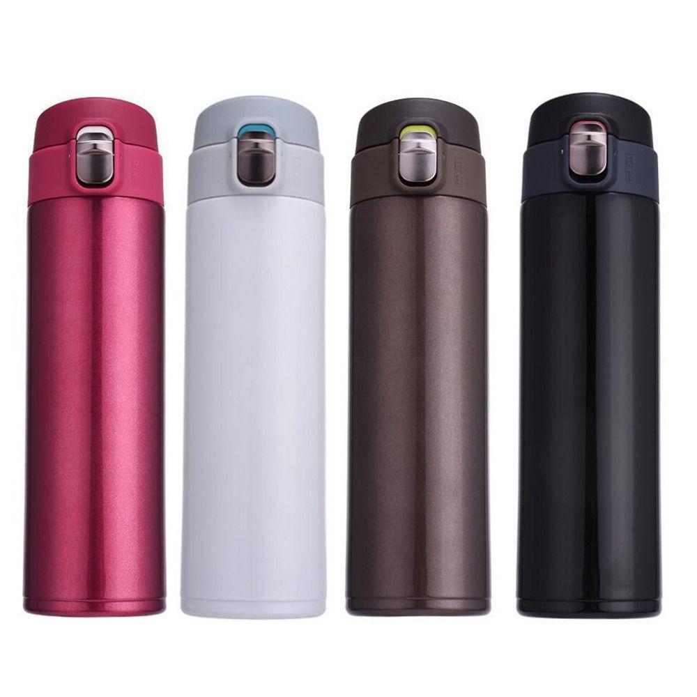 500ML Capacity Vacuum Flask Bouncing Cover Thermo Cup Drinkware Coffee Mug Milk Container