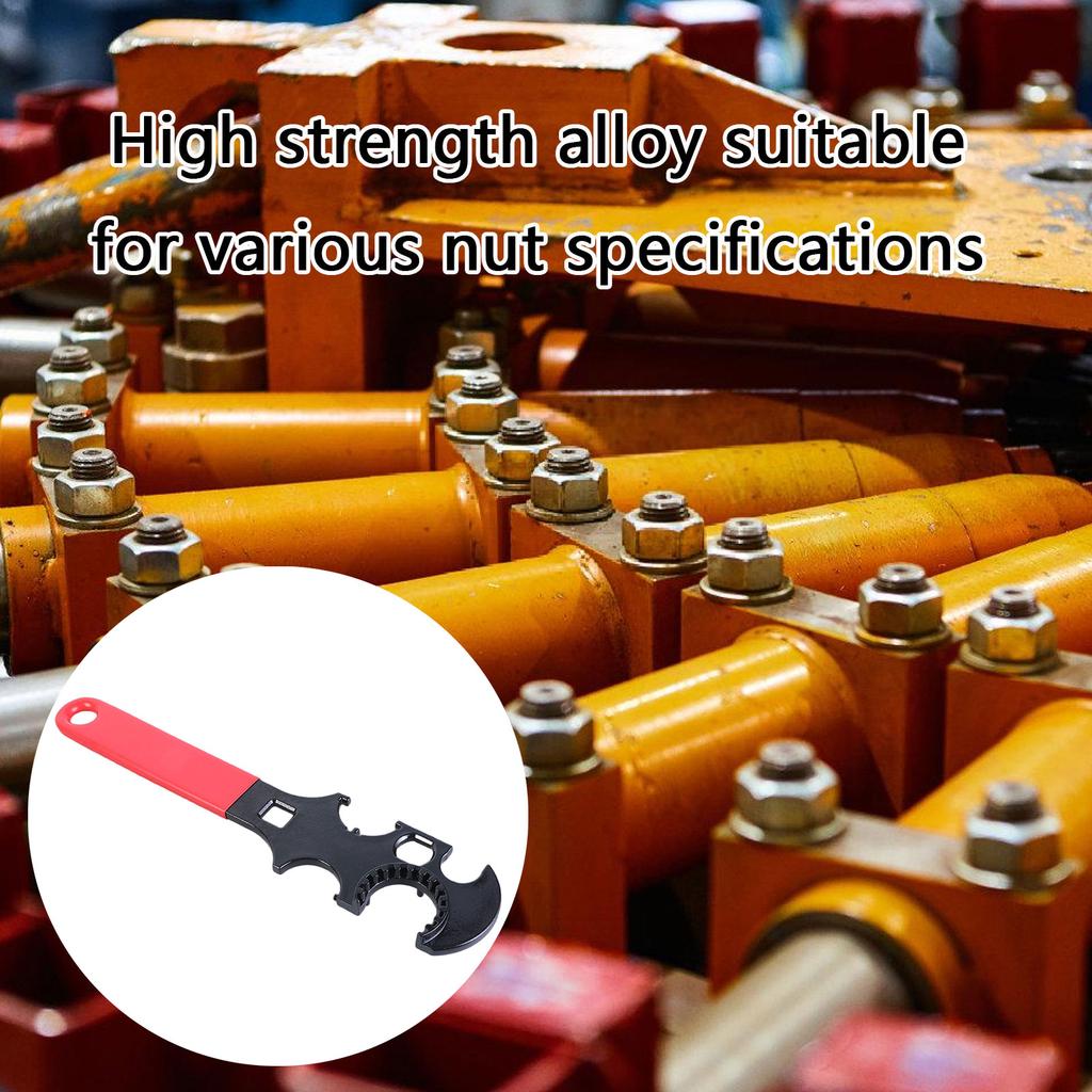 Многофункциональный гаечный ключ с замком Сверхпрочная углеродистая сталь для обслуживания оборудования, снятия гаек и ремонта автомобилей