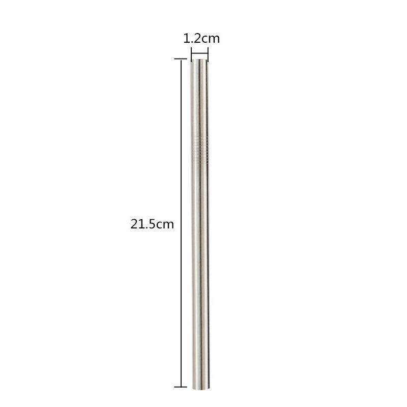 Питьевая соломинка Пищевая нержавеющая сталь 304 Соломинка для молочного чая, коктейля, сока Экологически чистые соломинки