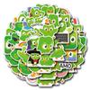 55 Мультяшных наклеек Duolingo для дневников, канцелярских принадлежностей, бутылок для воды и компьютеров - Водонепроницаемые и декоративные