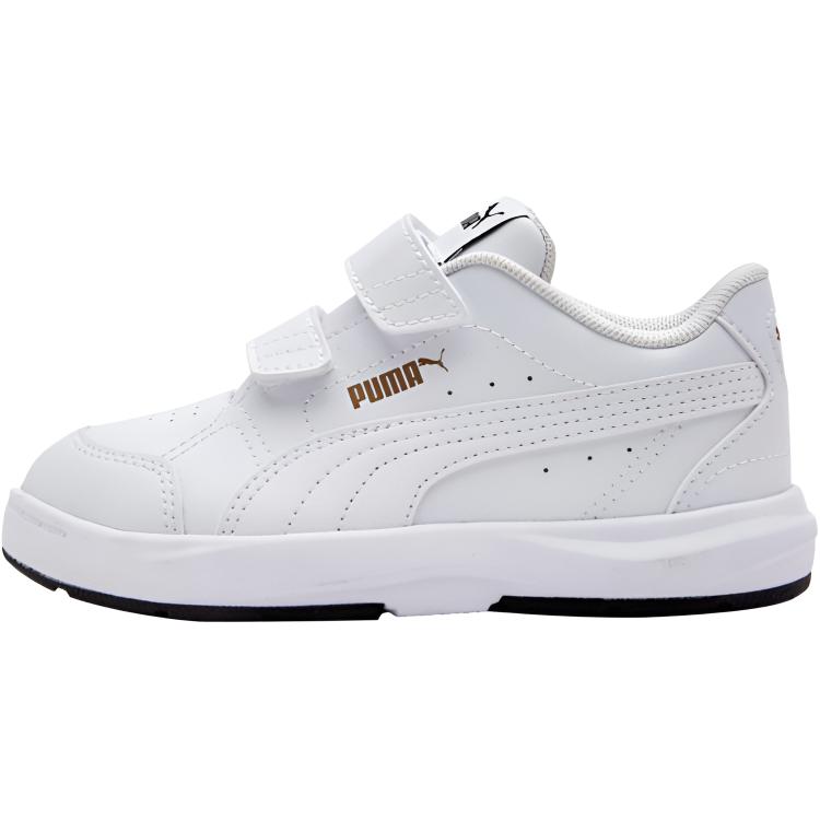 Puma Classics Versatile Comfortable Durable Low-Top Kids Skate Shoes Kids Sneakers White Platinum 389145-10