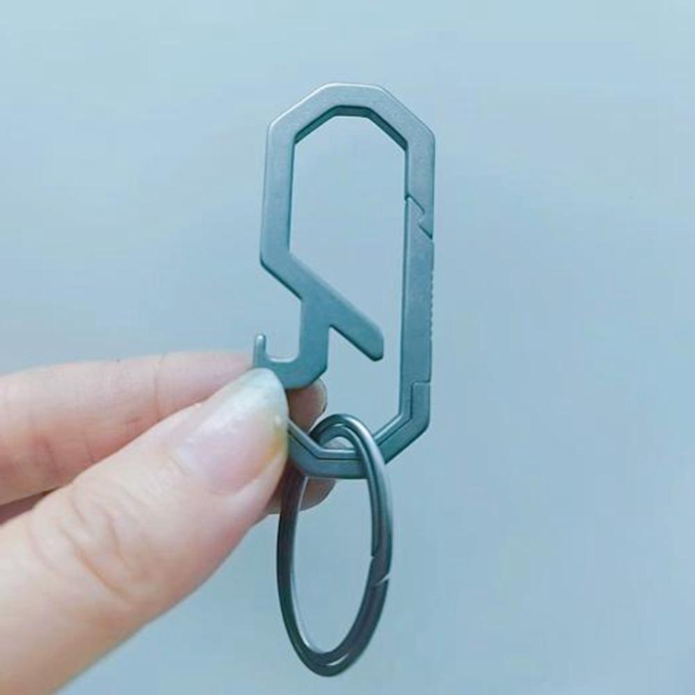 Пряжки для ключей EDC из титанового сплава, суперлегкая открывалка для бутылок, новые брелки, подвеска, инструмент для отдыха на природе