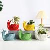 Ornaments Succulent Flowerpot Snail Shape Flower Vase Cute Ceramic Flower Pot  Home Office Decor