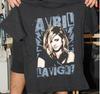 Редкая мужская хлопковая черная футболка Avril Lavigne The Black Star TOUR Унисекс