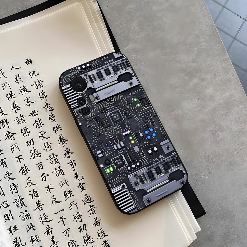 Крутой чехол для телефона с платой Circuit Board Fundas Для Xiaomi 15 14 12 Lite Pro 13 11t POCO X5 M6 M5 X6 X3 F5 F6 Pro Чехол