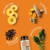 Pslalae contains a blend of organic turmeric and piperine to support joint health and is suitable for adults.