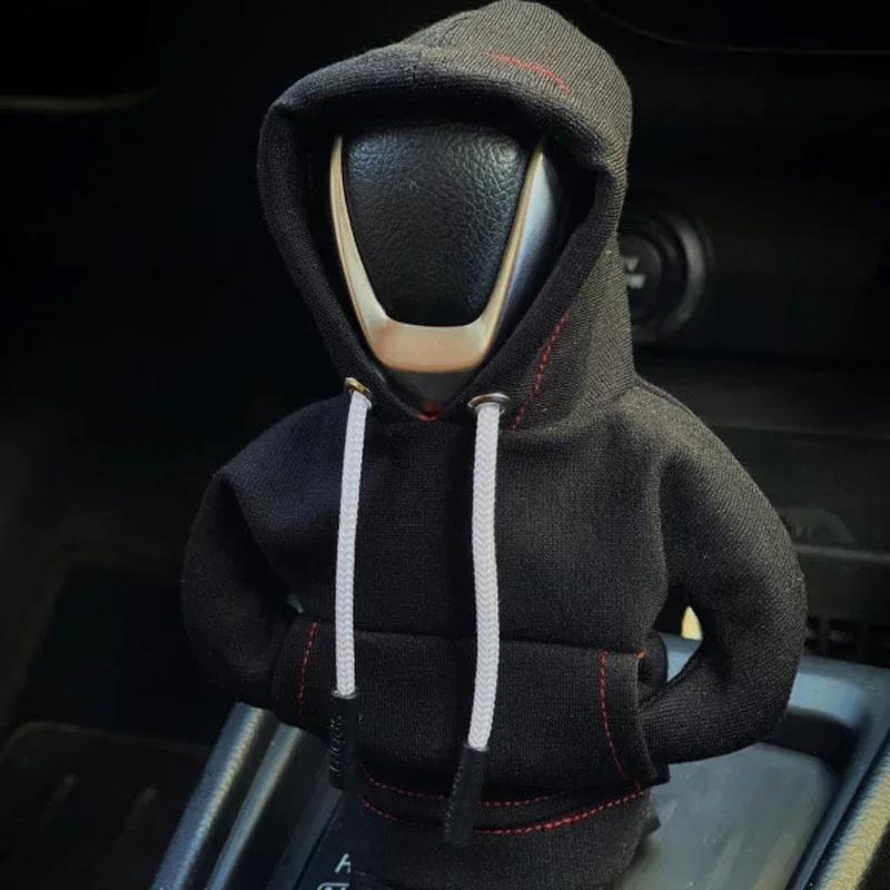 Толстовка с капюшоном автомобильный чехол для рычага переключения передач модный рычаг переключения передач милый мультяшный рычаг переключения передач декоративный чехол для толстовки автомобильный интерьер