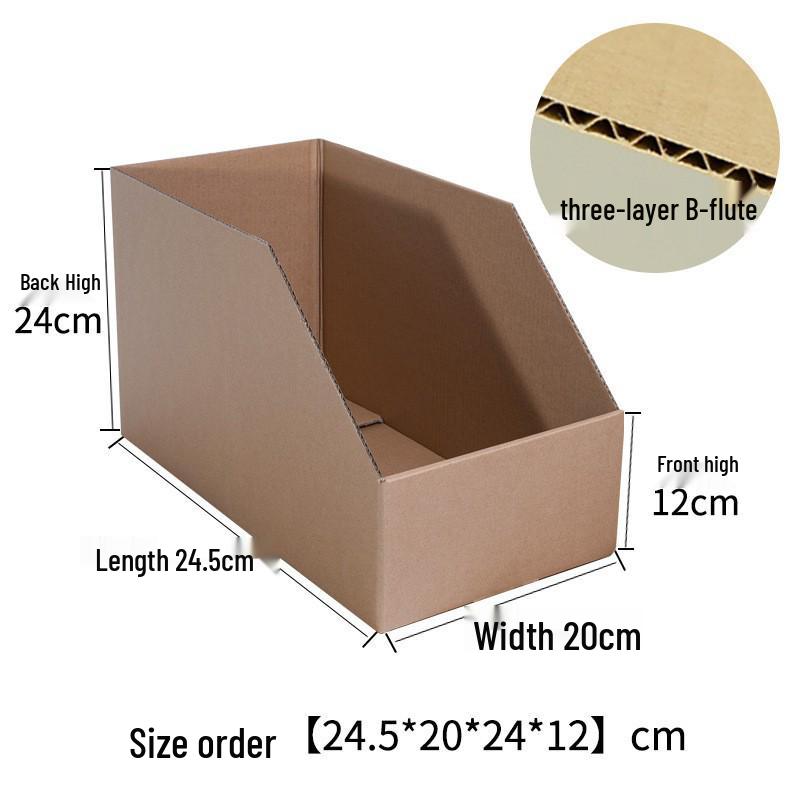 Пятислойный сверхпрочный органайзер для хранения с наклонными отделениями, идеально подходящий для склада или супермаркета.