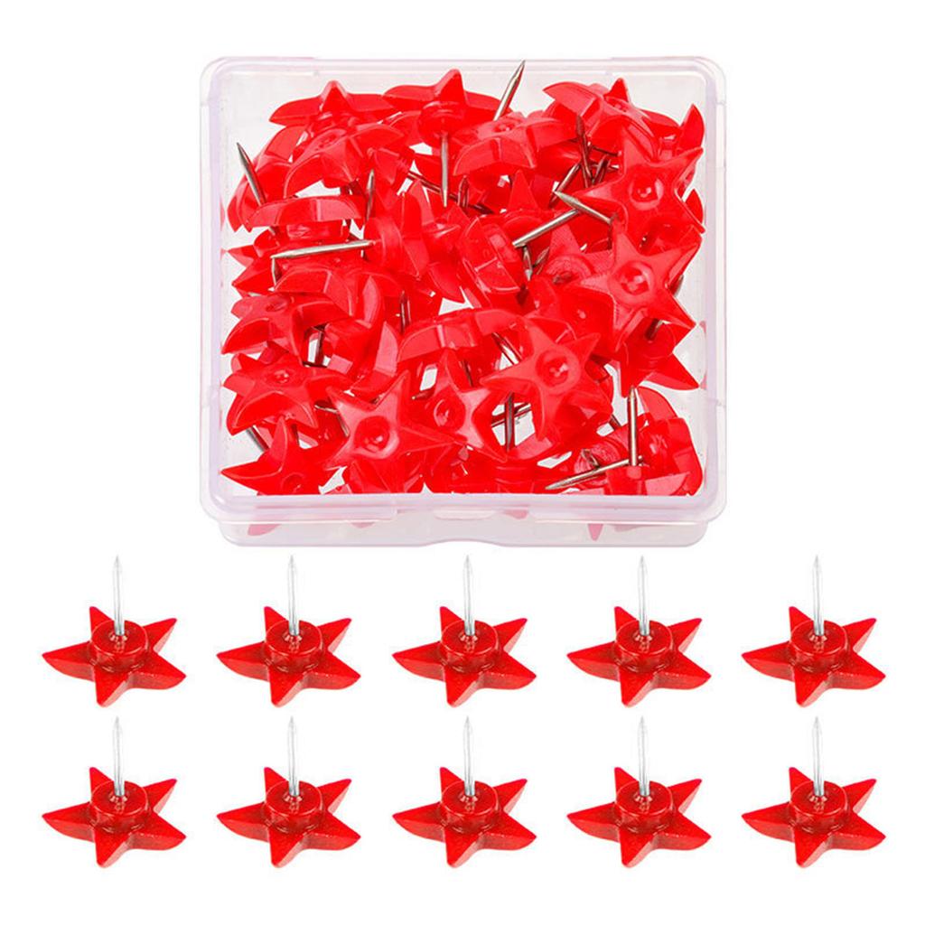 50Pcs Push Pins Decorative Map Pins Cork Notice Board Thumb Tacks for Bulletin Board Fabric Marking Picture Hanging