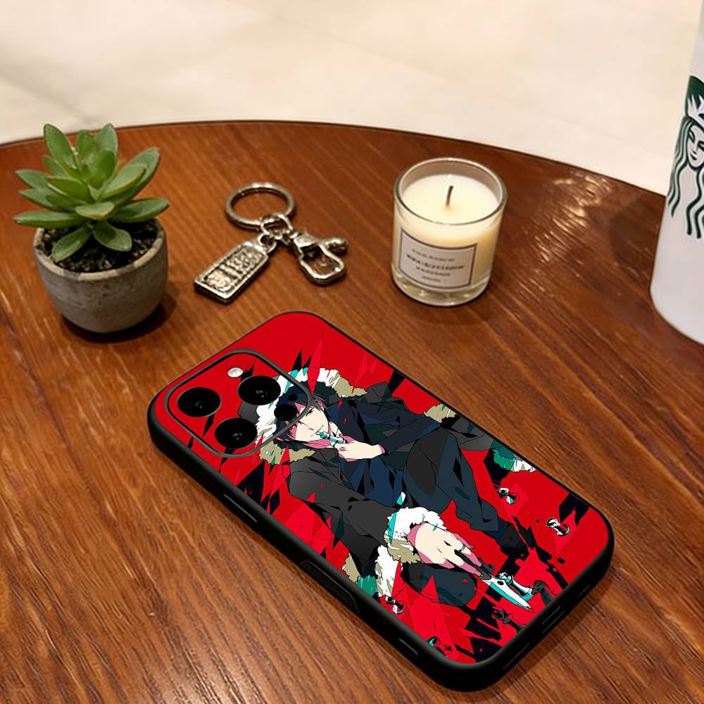 Durarara Phone Case For iPhone 17, 16,15,14,13,12,11 Plus,Pro Max, Others Soft Silicone Black Cover