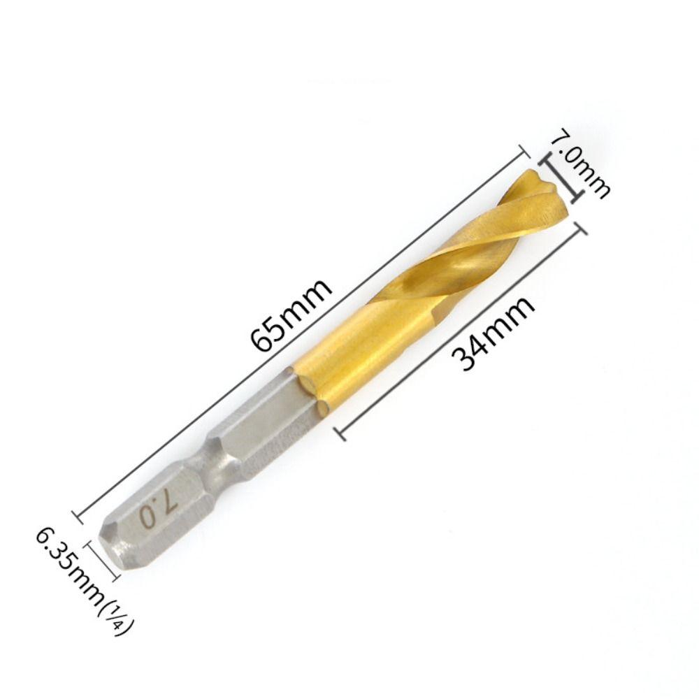 Ultra-short Hole Opener Hex Shank Stainless Steel Special Drill New Twist Drill Bit  Wood Metal