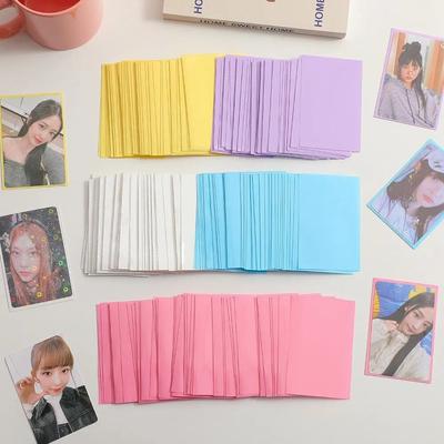 50 шт./компл. DIY сумка для фотокарт Macaron цветная фотопленка для карт Idol фото защитный чехол Home MIT
