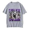 Tummy Ache Survivor Vintage Raccoon Funny Meme Tshirts Women Casual Oversized Streetwear Women Vintage Short Sleeve graphic Y2K