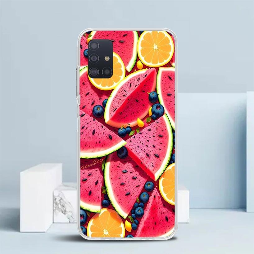 Watermelon Summer Fruit Phone Case For Samsung Galaxy A52 A32 A22 A12 A51 A50S A30S A10S Note 20 Ultra 10 S10 Plus A31 A20 A71 A