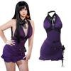 NIUKACOS FF7 Tifa Cosplay, Adult Purple Dress, Game Costume, Anime Costume, Adult, Halloween, Photo Shoot, Event, Tifa Cosplay, XXL/3XL