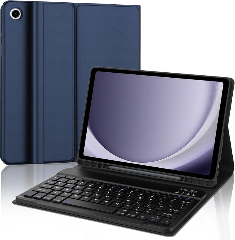 Чехол с клавиатурой для Samsung Galaxy Tab A11 8.7 SM-X130/X133/X135, Съемная беспроводная клавиатура + Чехол для планшета Tab A9 8.7 Funda