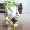 Статуэтка утки из смолы Настольные украшения Садовые скульптуры животных Поделки Водонепроницаемые Рождественские подарки для дома ТВ-тумбы