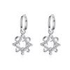 New Trendy D Color 0 .28ct Moissanite 925 Sterling Silver Drop Wrap Earrings Women 'S Design Unique Jewelry