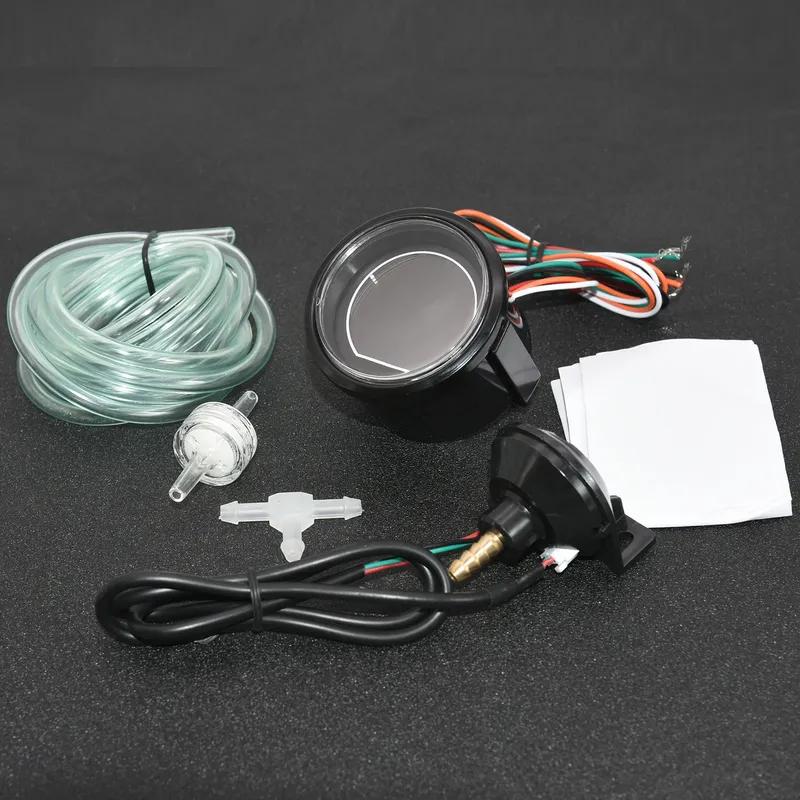 52mm Red/Blue Backlight Car Digital Turbo Pressure Gauge Car Boost Gauge PSI for Racing Car 12V
