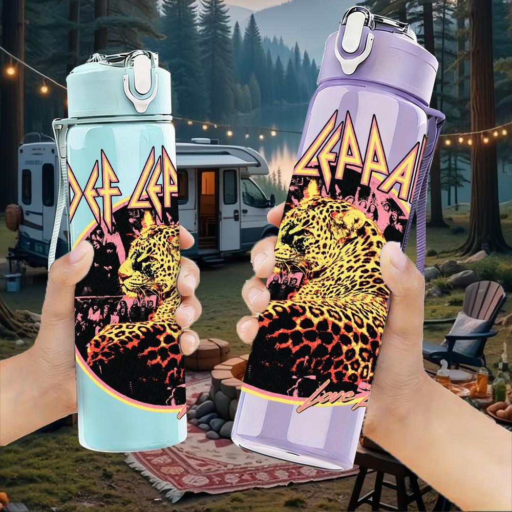 1PC Black Band Group A B C E 750ml sports water bottle leakproof straw lid outdoor office home