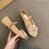 Французские туфли Мэри Джейн на плоской подошве, нежные женские туфли весна-осень 2025 года, новинка, летняя универсальная юбка, вечерние туфли