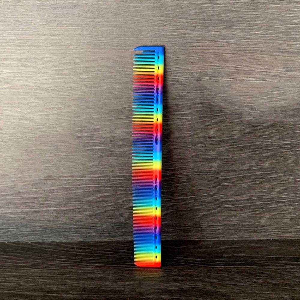 DIY Plastic Hair Cutting Comb Colored Professional Pro Hairdressing Combs Hard Durable Fine Cutting Comb Salon